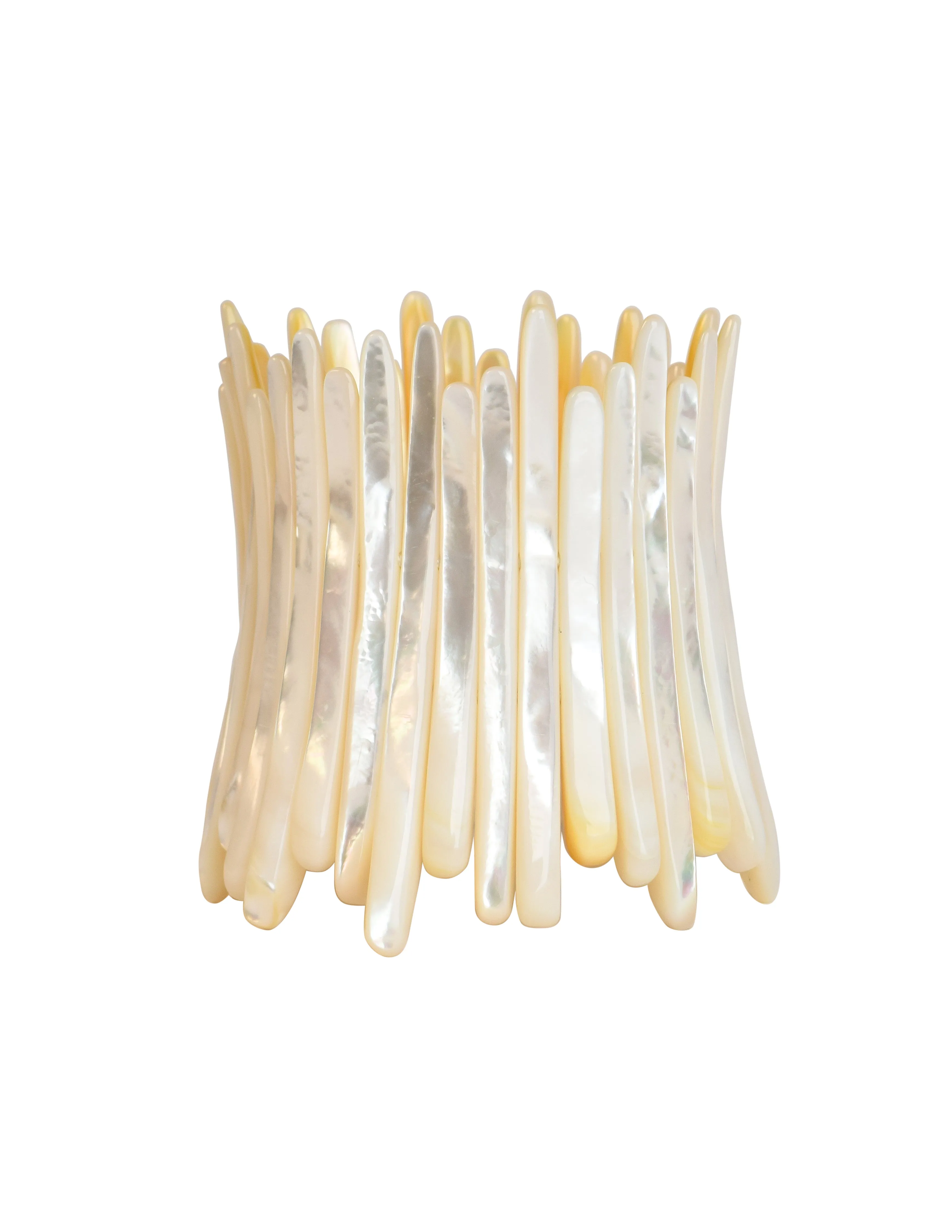 Monies Vintage Exceptional Curved Mother of Pearl Bracelet