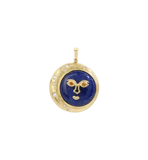 Moon Eclipse Charm 14K