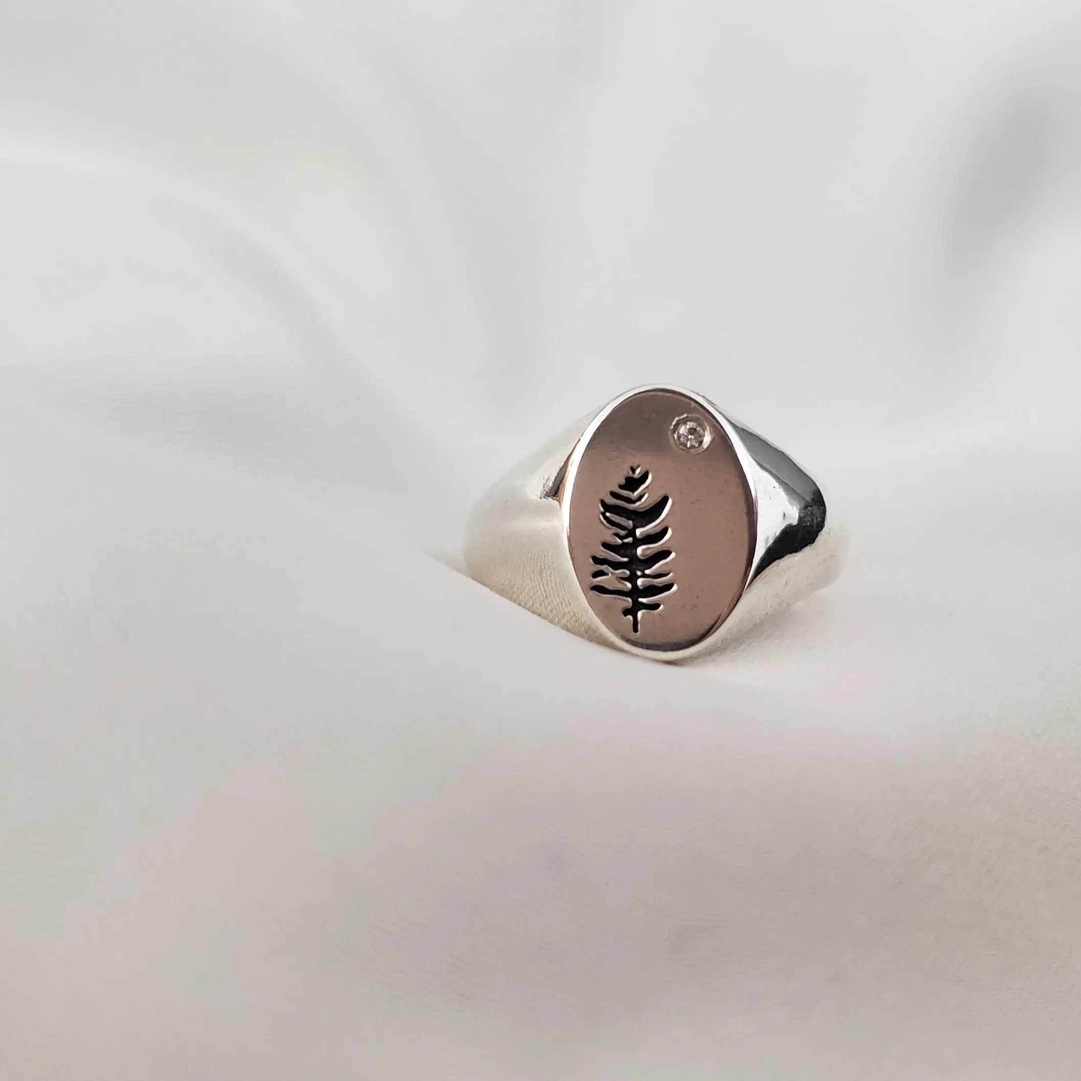Moonlight Signet Ring silver