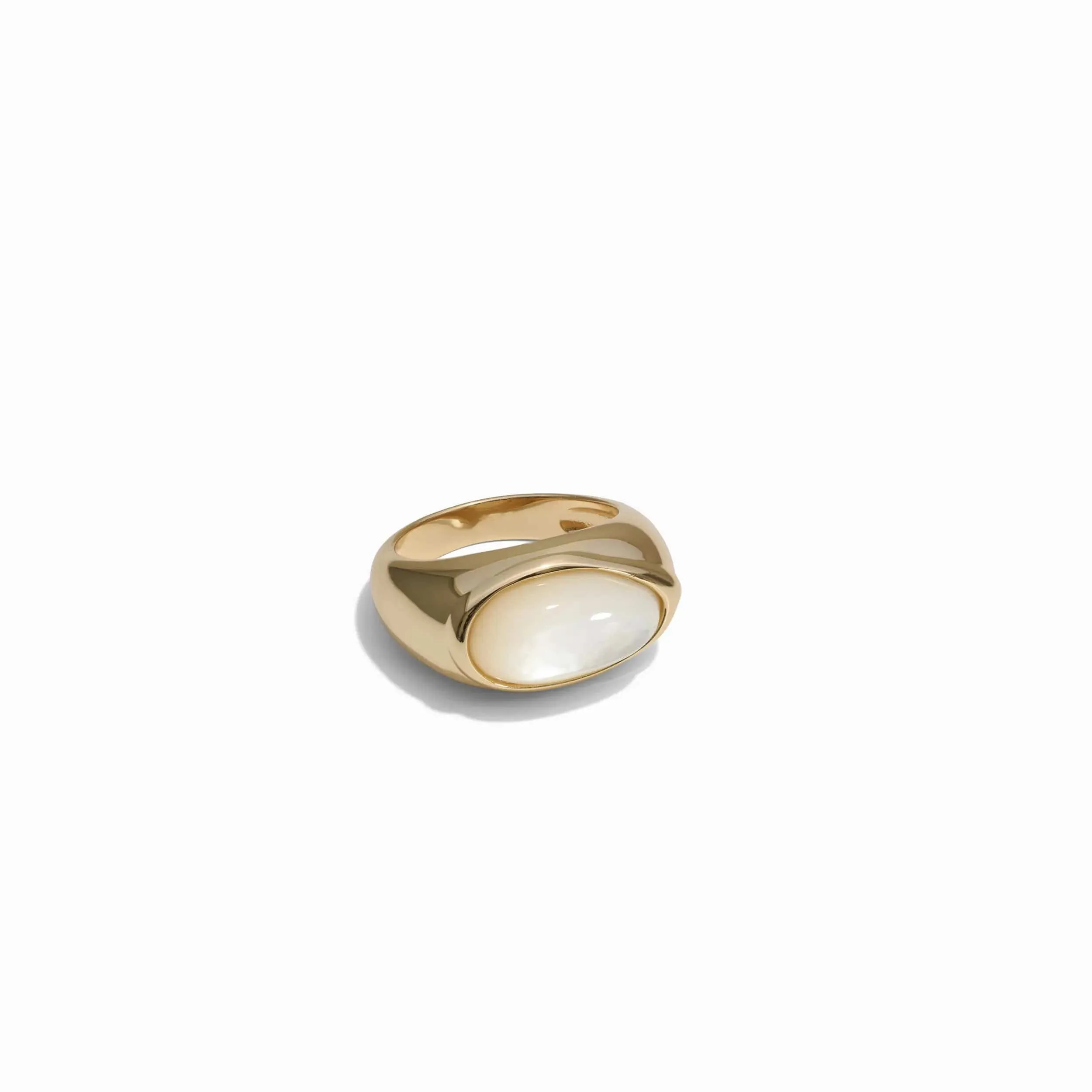 Mother of Pearl Signet Ring