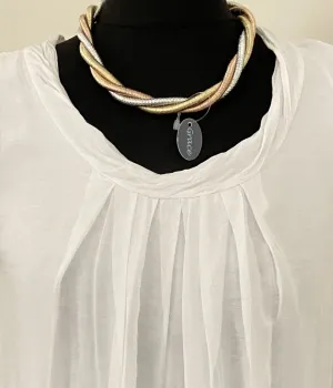 Multicolour magnetic short statement necklace