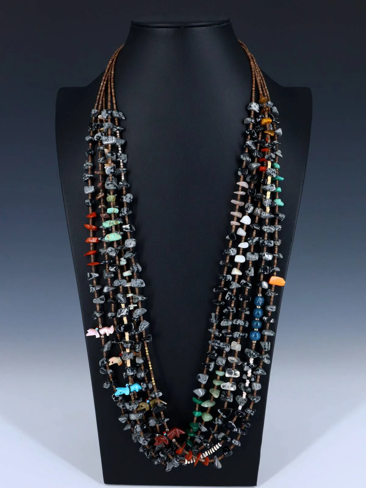 Native American Heishi Fetish Necklace