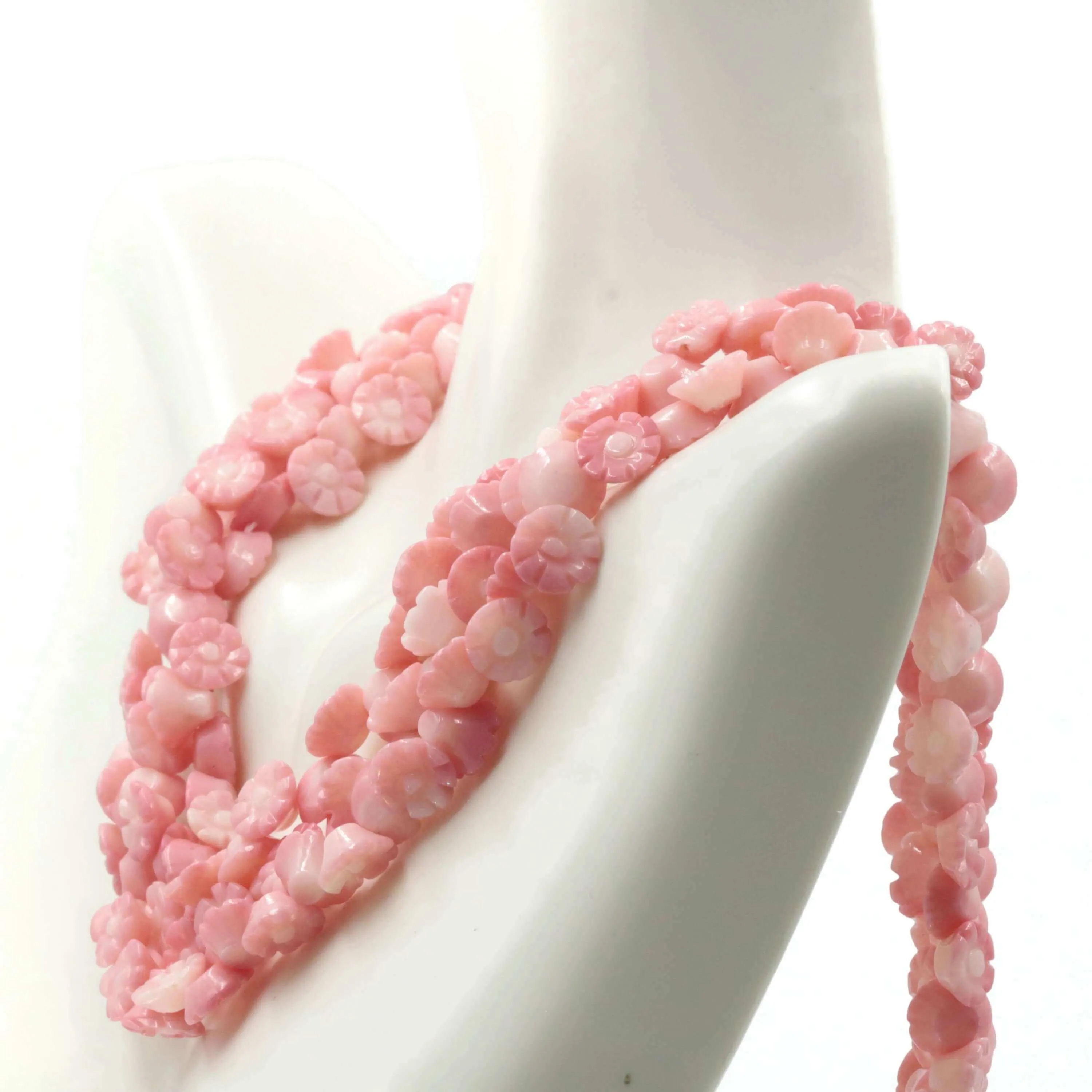 Natural Pink Coral Carved Rose Beaded Strand Carved Rose Beaded Strand Coral Beads Pink Coral Necklace Italian Pink Coral Necklace SKU: 6142729