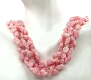 Natural Pink Coral Carved Rose Beaded Strand Carved Rose Beaded Strand Coral Beads Pink Coral Necklace Italian Pink Coral Necklace SKU: 6142729