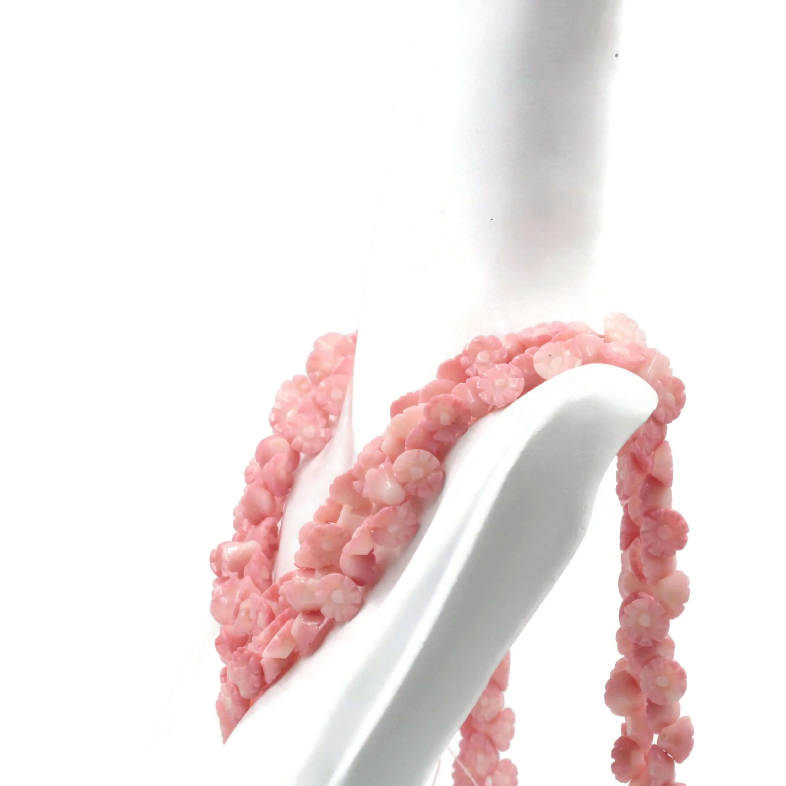 Natural Pink Coral Carved Rose Beaded Strand Carved Rose Beaded Strand Coral Beads Pink Coral Necklace Italian Pink Coral Necklace SKU: 6142729