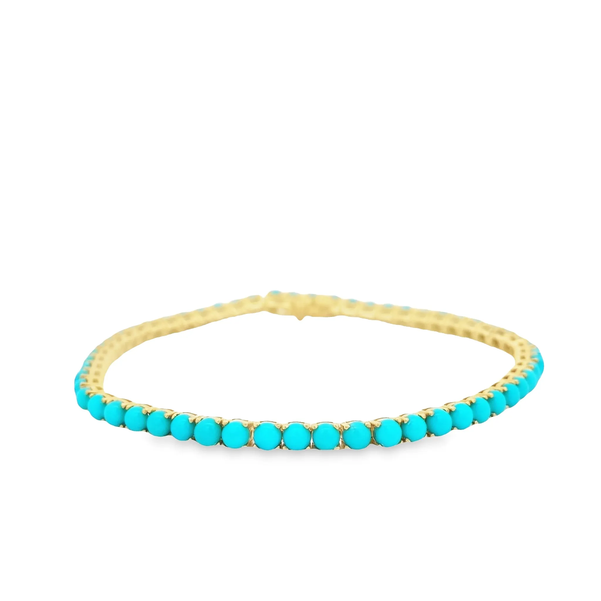 Natural Turquoise Line Bracelet