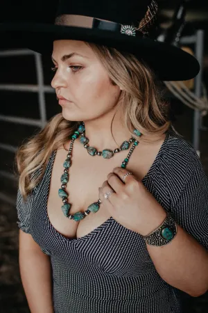 Navajo Pearls Turquoise Chunky Short Necklace