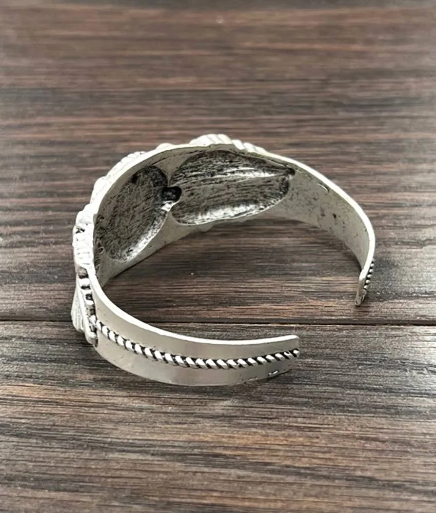 Navajo Turquoise Cuff Bracelet at Bourbon Cowgirl