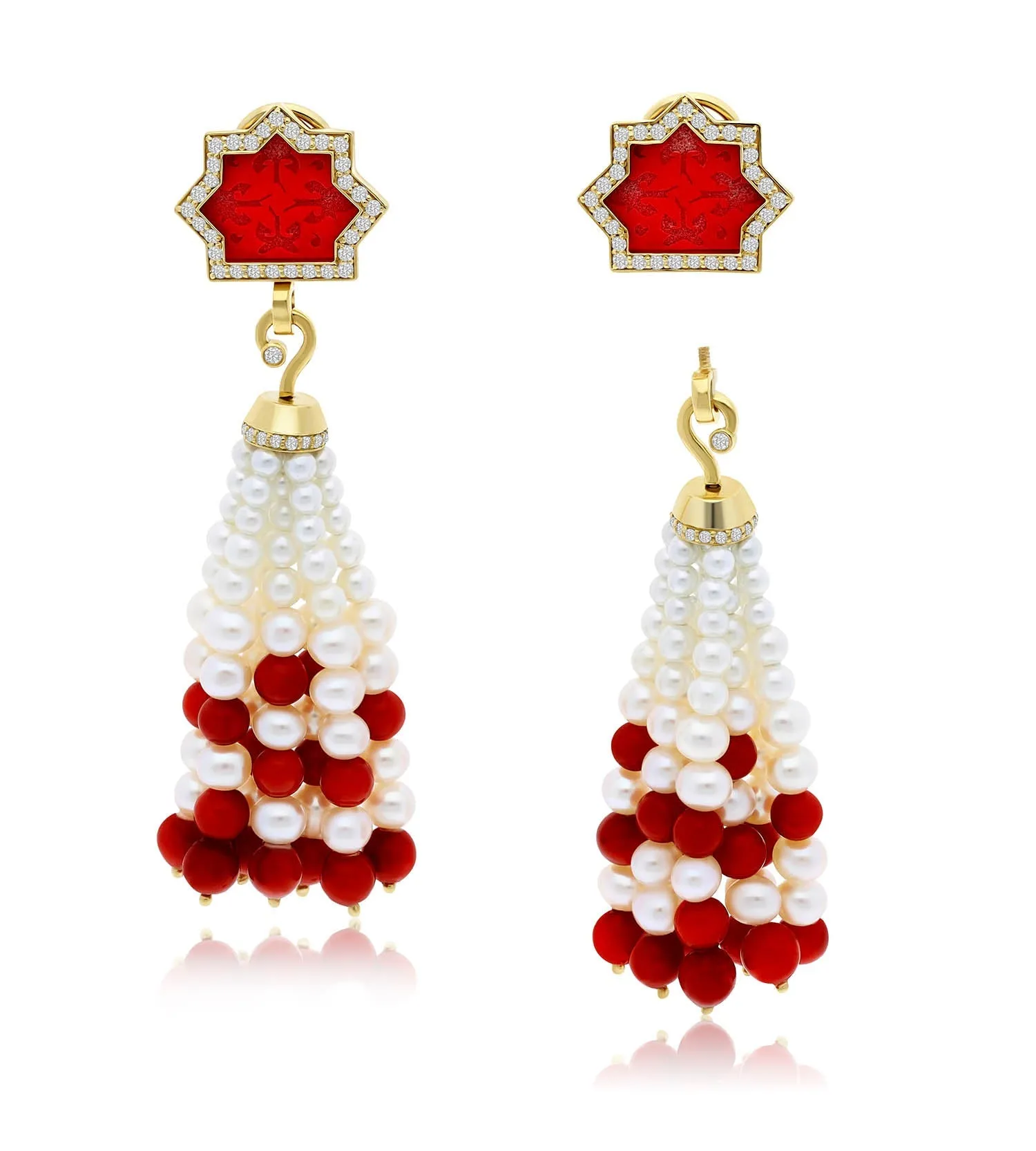 Noor Coral Earrings