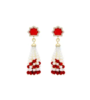 Noor Coral Earrings