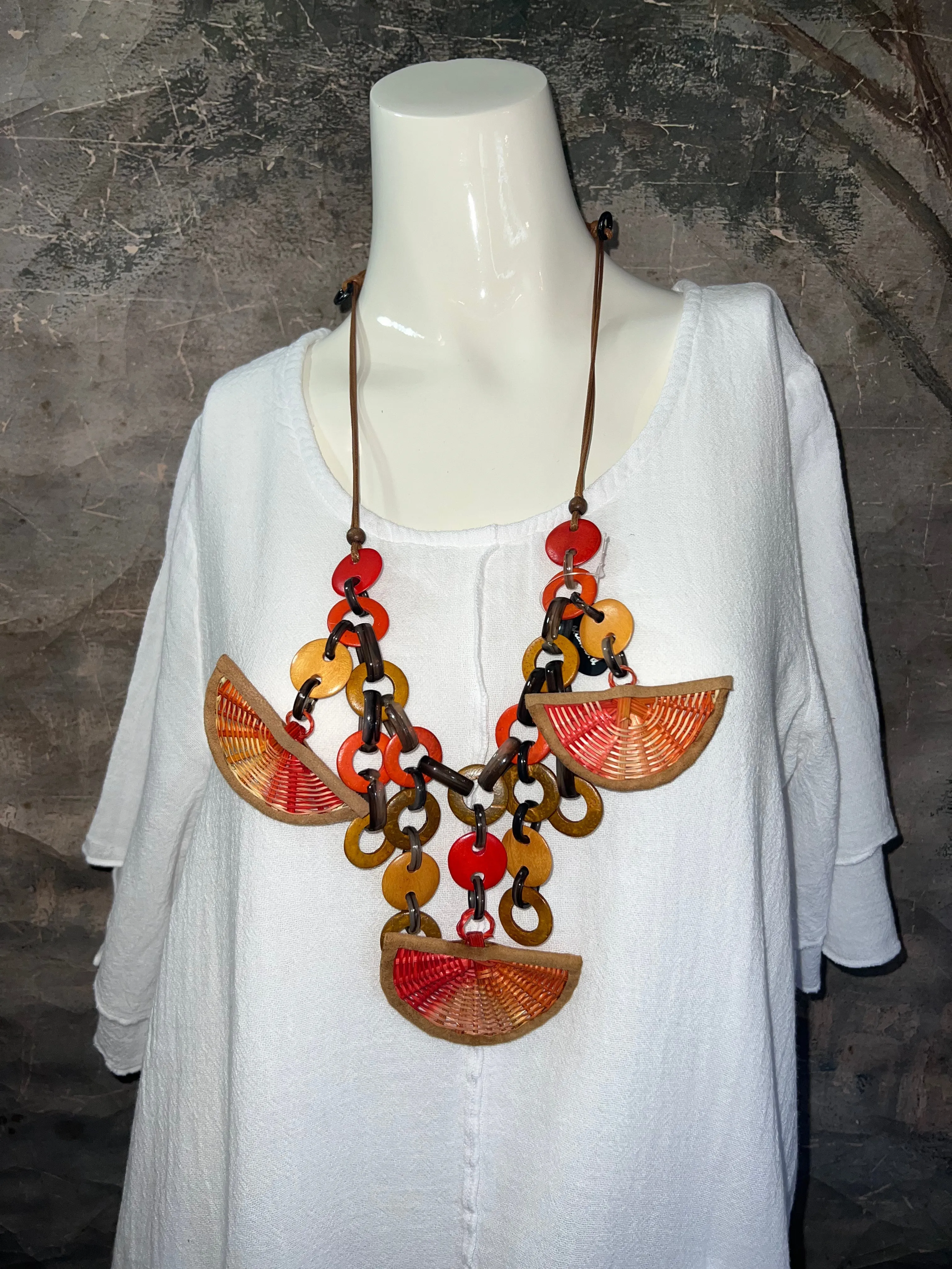NT379 Necklace- Coral