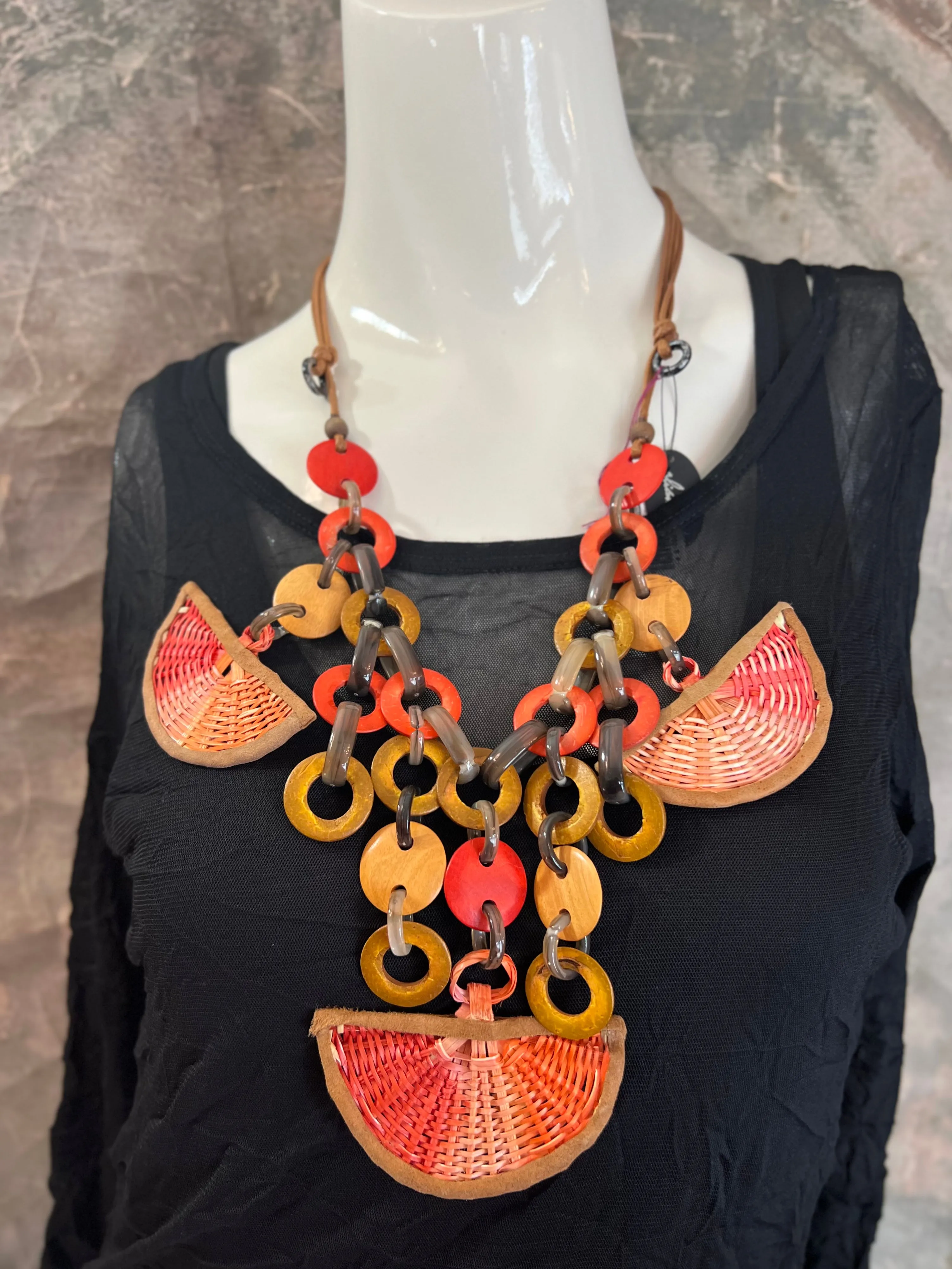 NT379 Necklace- Coral