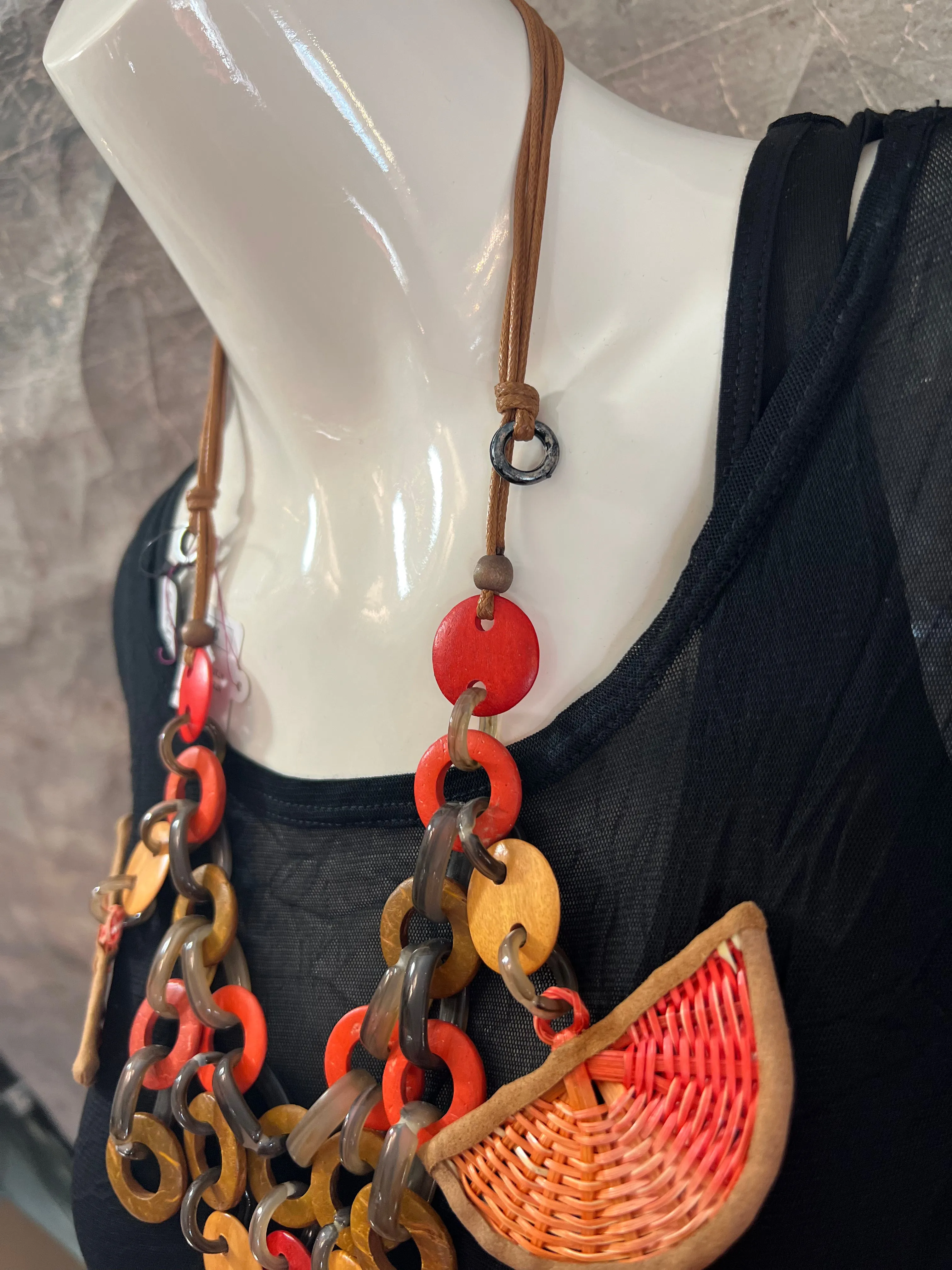 NT379 Necklace- Coral