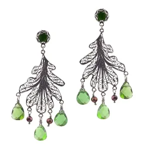 Oak Leaf chandelier earrings - medium ✿