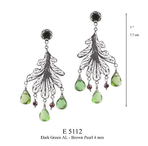 Oak Leaf chandelier earrings - medium ✿