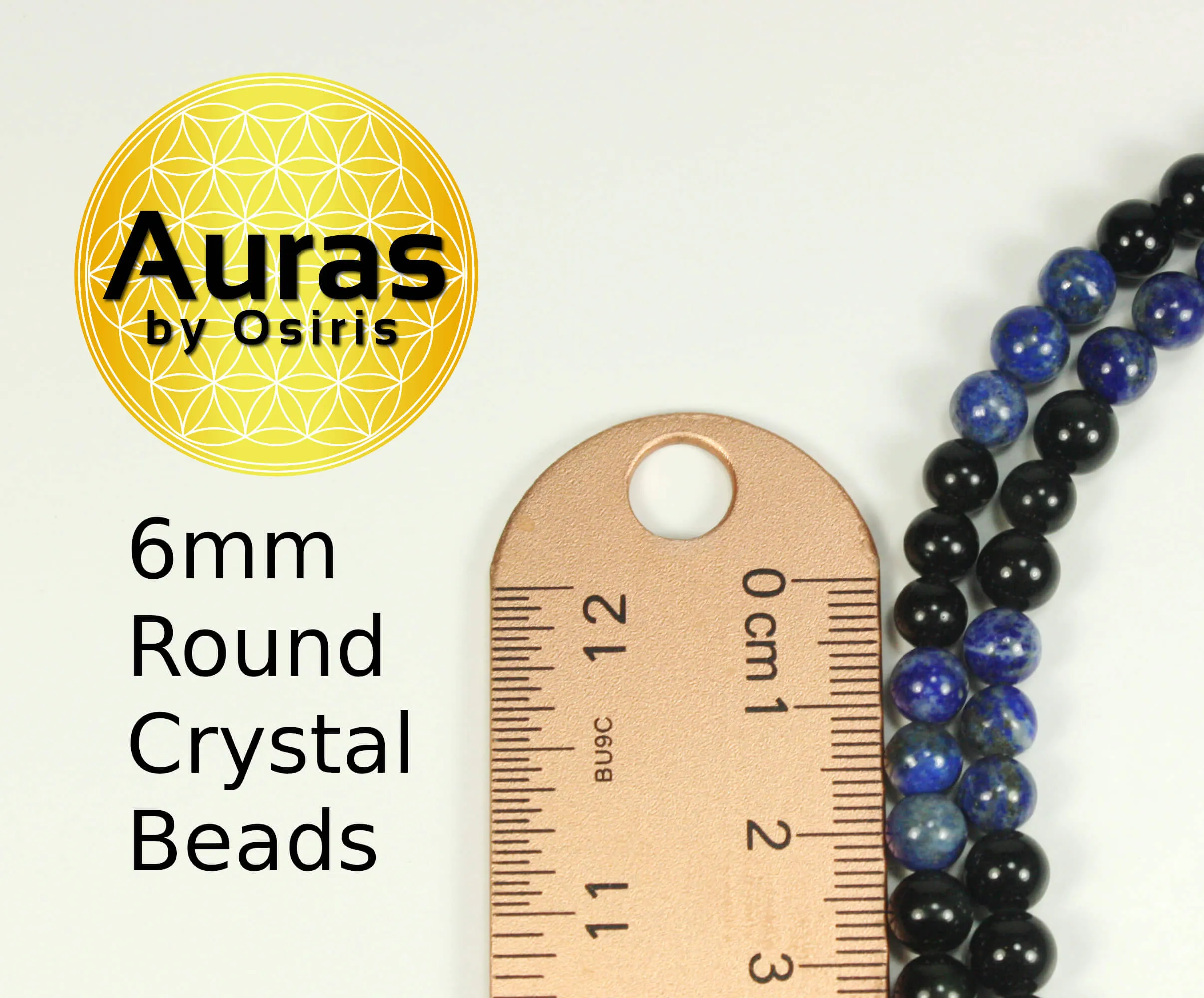 Obsidian & Lapis Lazuli Necklace 6mm