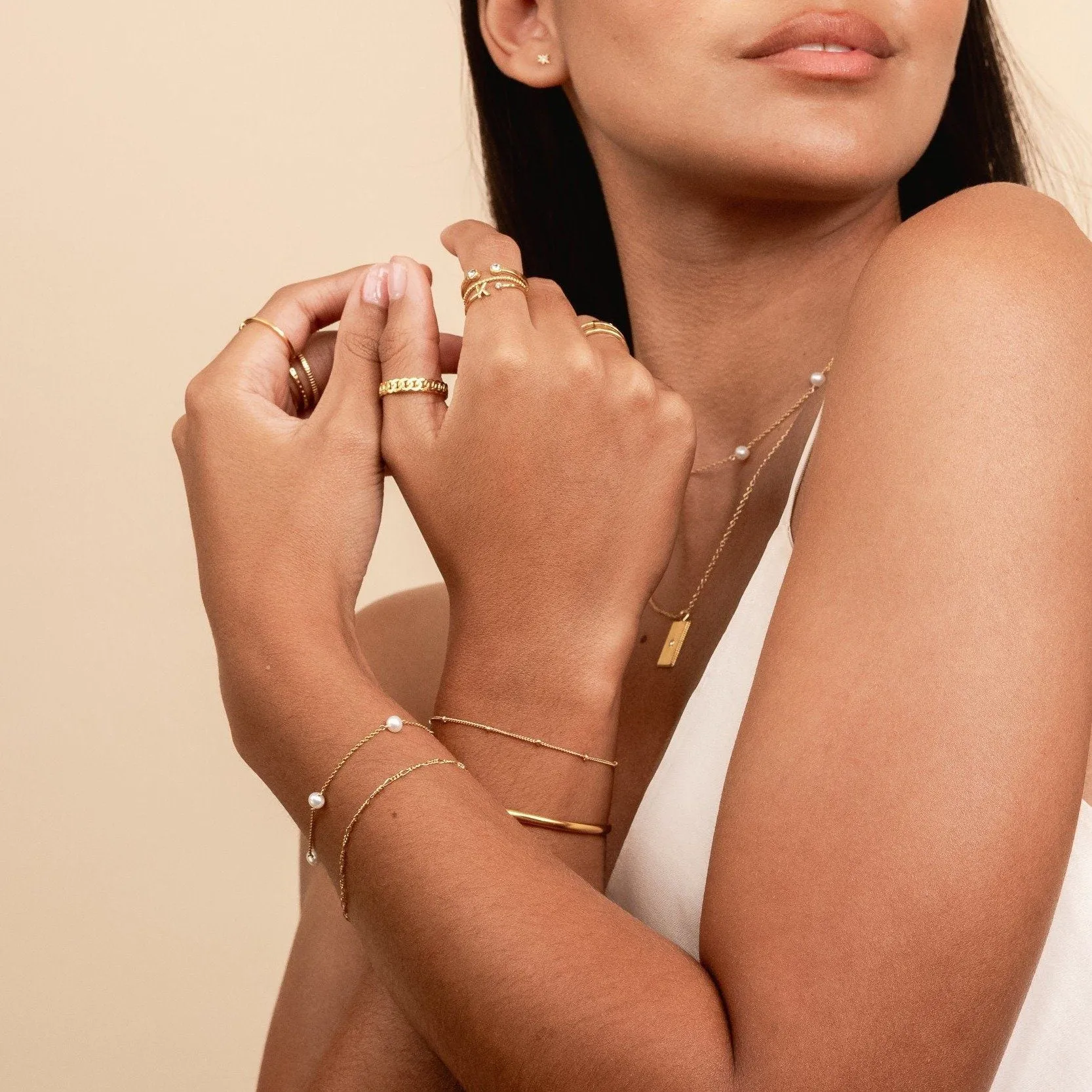 Pearl Bracelet Set