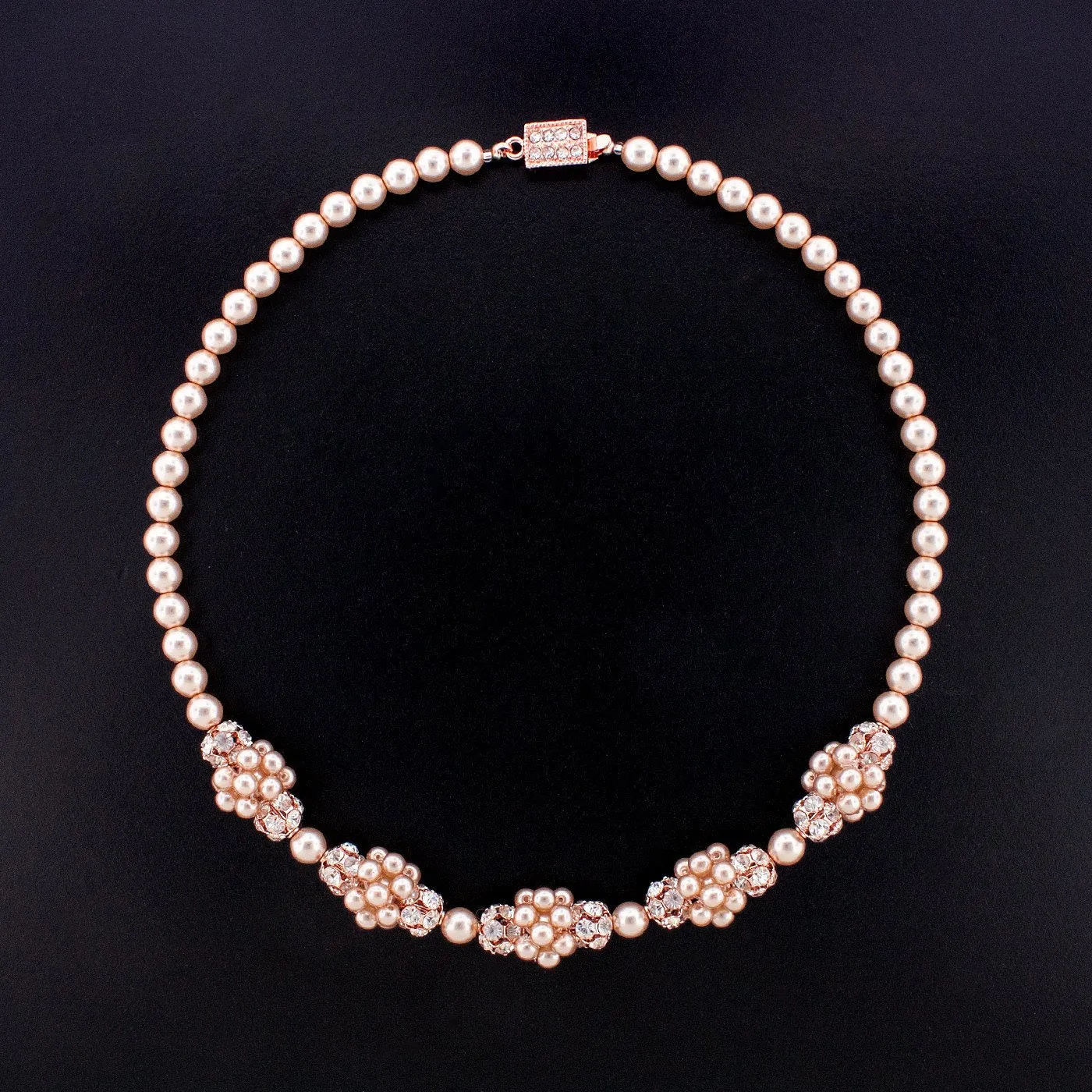 Pearl Cluster Necklace