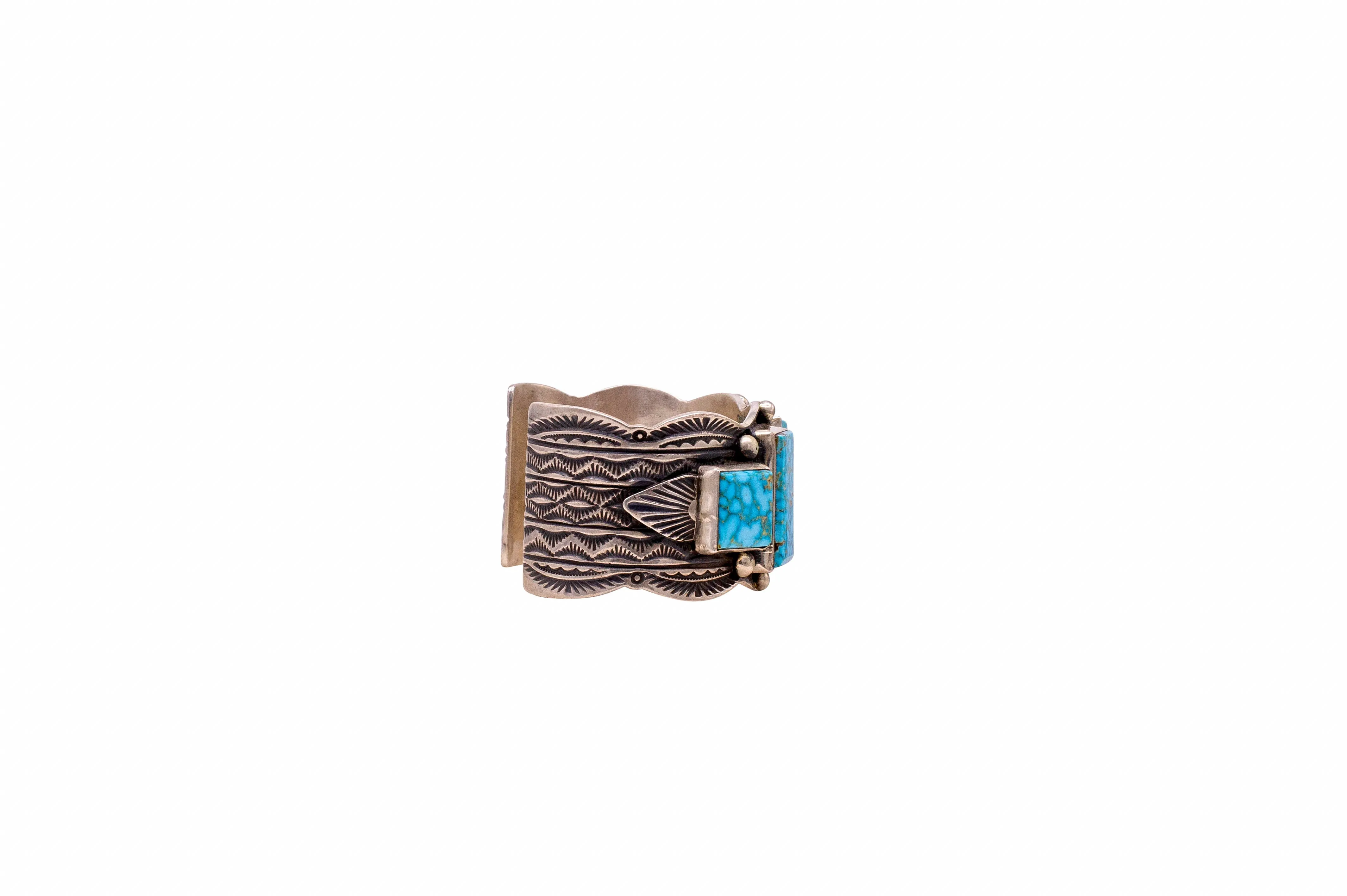 Pilot Mountain Turquoise Cuff | Guy Hoskie