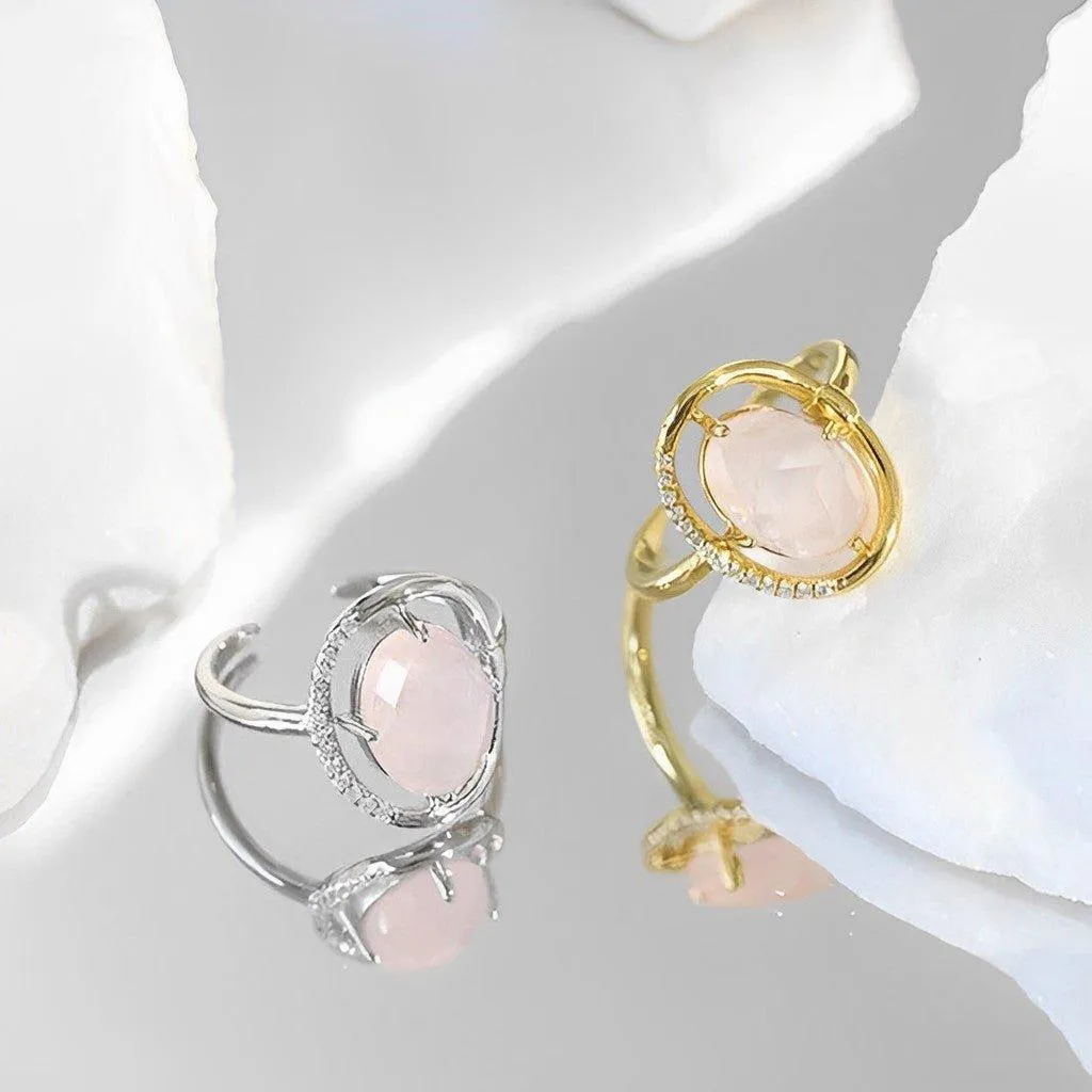 Pink Crystal Ring