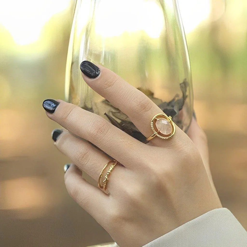 Pink Crystal Ring