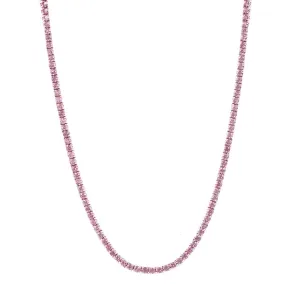 Pink Sapphire Riviére Necklace