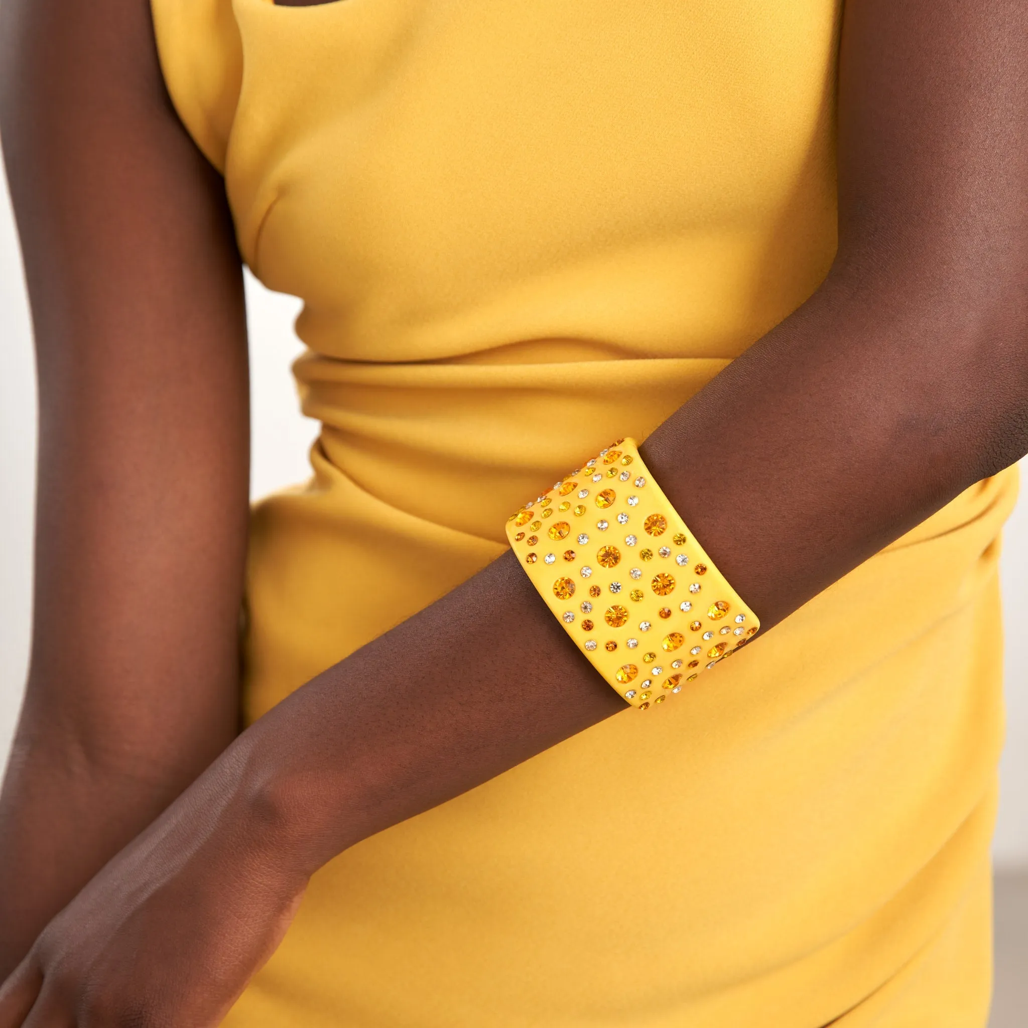 Queen Sparkler Cuff - Yellow