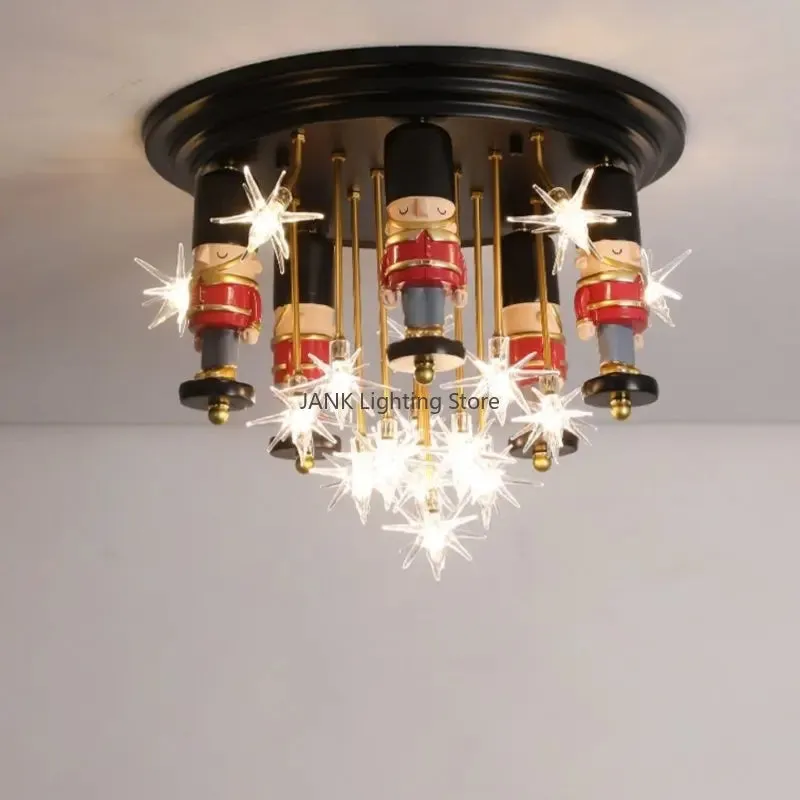 "Mansion Pegasus Soldier LED Chandelier, Kids Room Decor Ceiling Lamp"