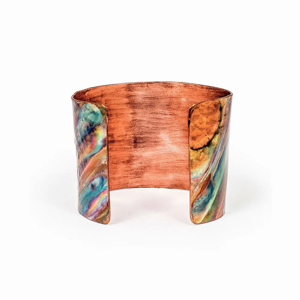 Rainbow Copper Cuff Bracelet