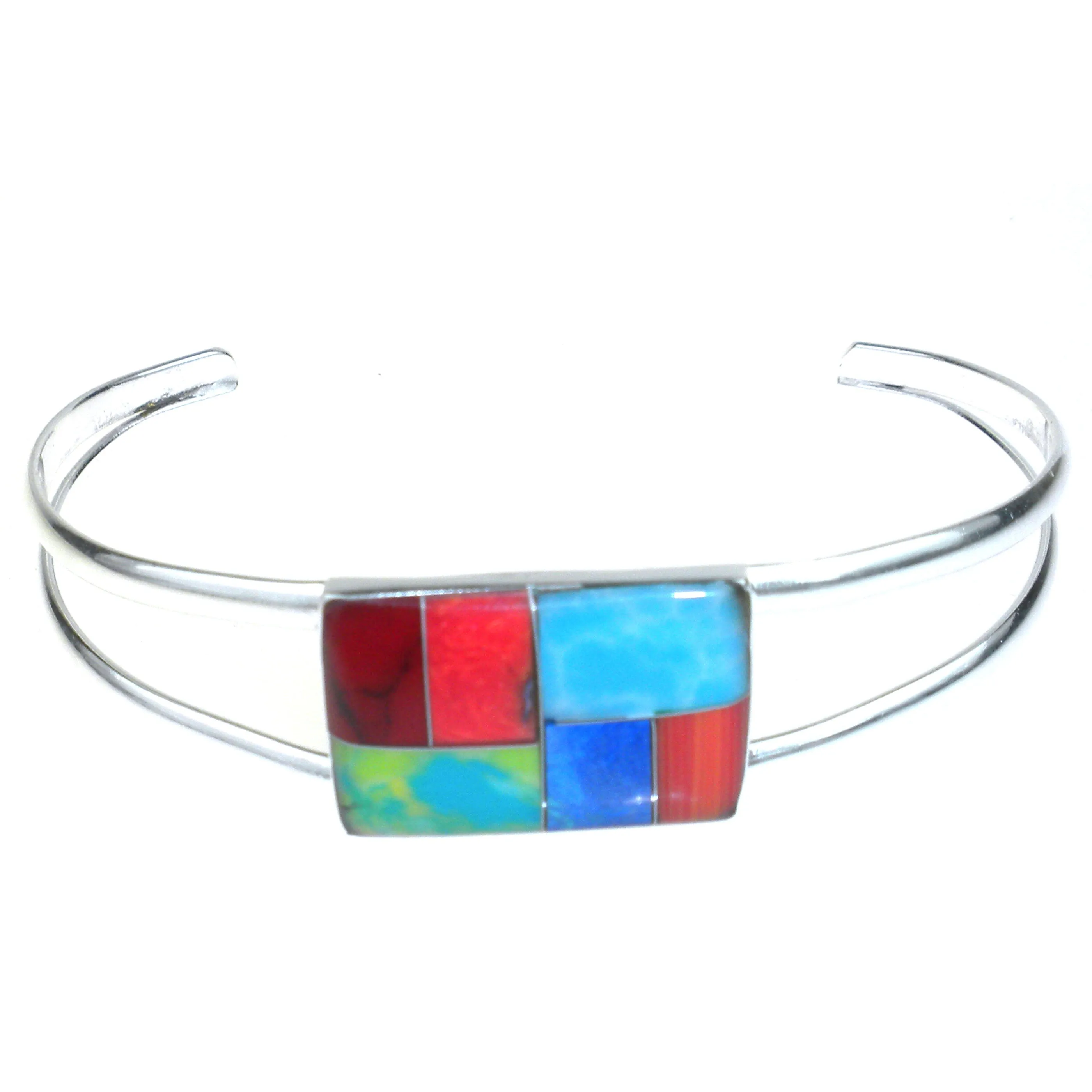 Rectangle Mosaic Stone Bracelet Artisana