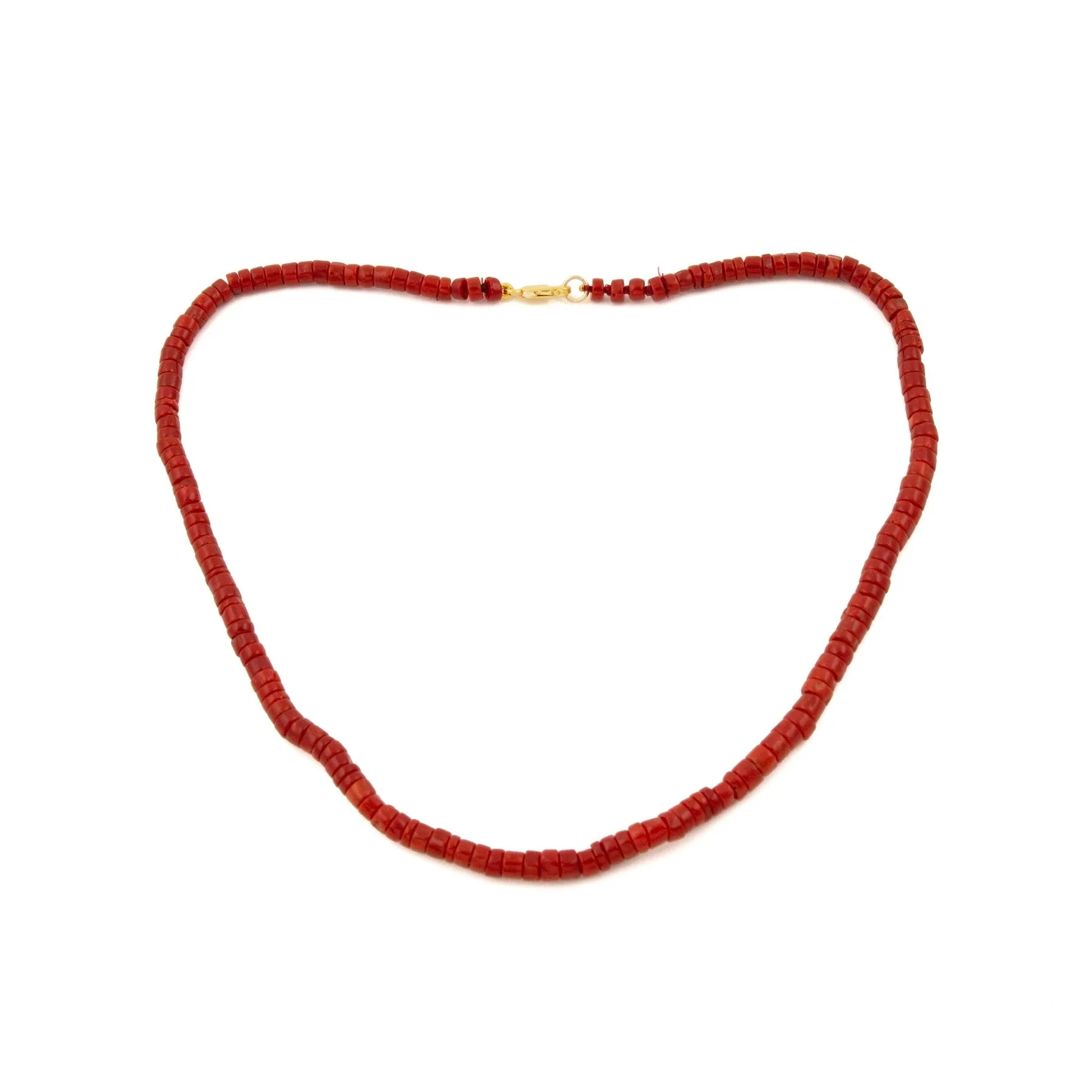 Red Coral Beaded Necklace