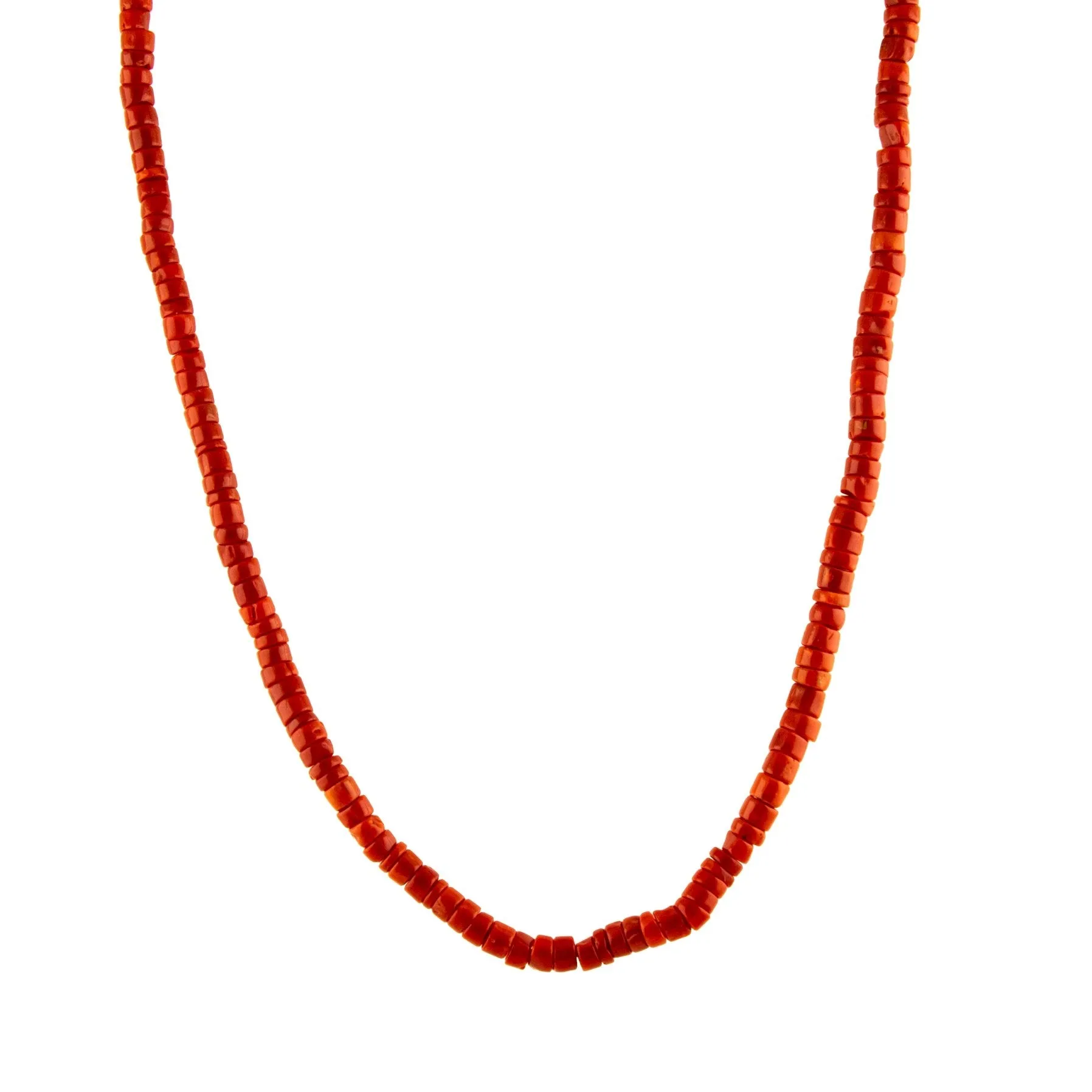 Red Coral Beaded Necklace