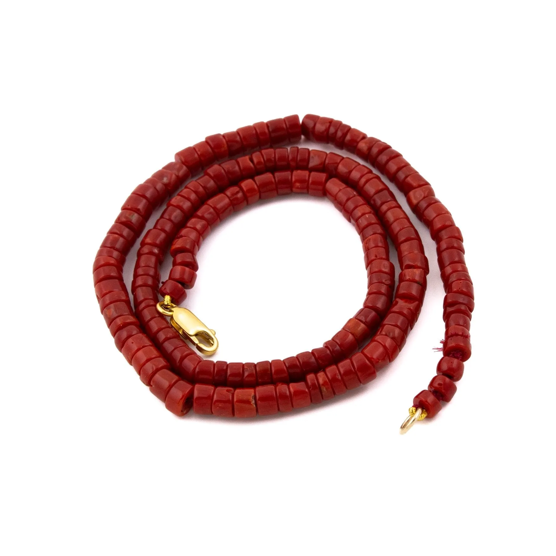 Red Coral Beaded Necklace