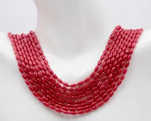 Red Coral Beads Beaded Coral Coral Strand Coral Beads Beaded Strand Coral Strand Gemstone Beaded Coral Strand 15" Strand SKU 00108795