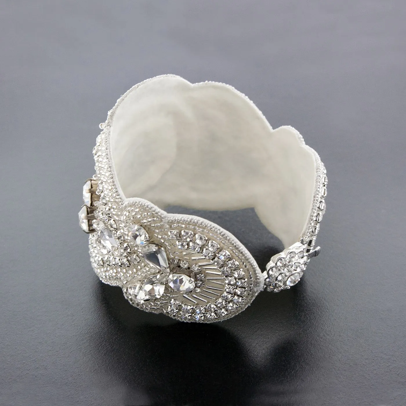 Scalloped Applique Cuff Bracelet