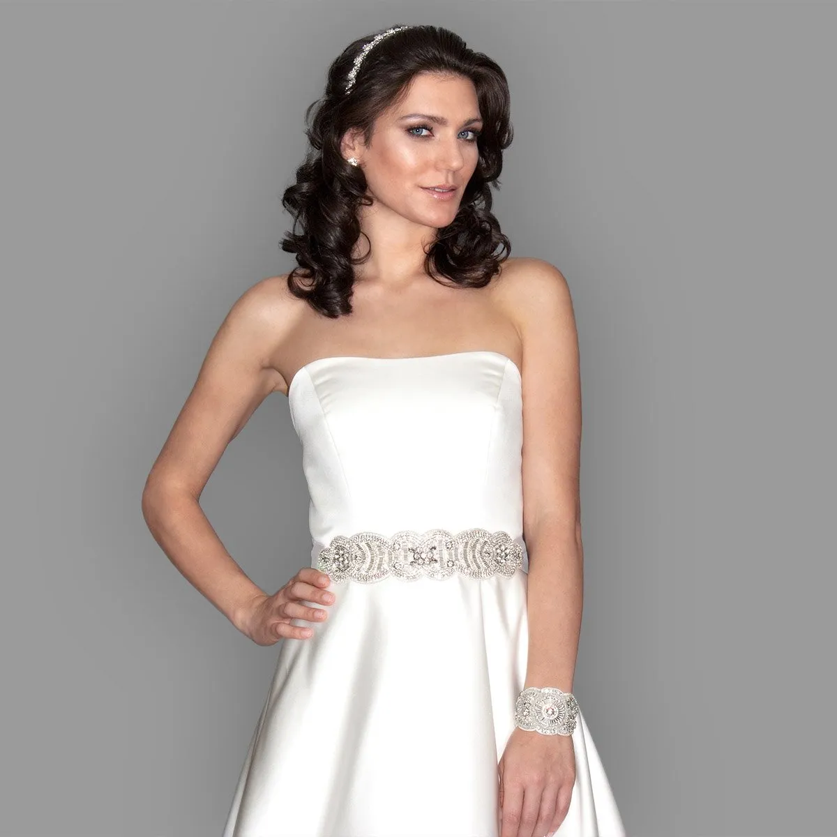 Scalloped Applique Cuff Bracelet