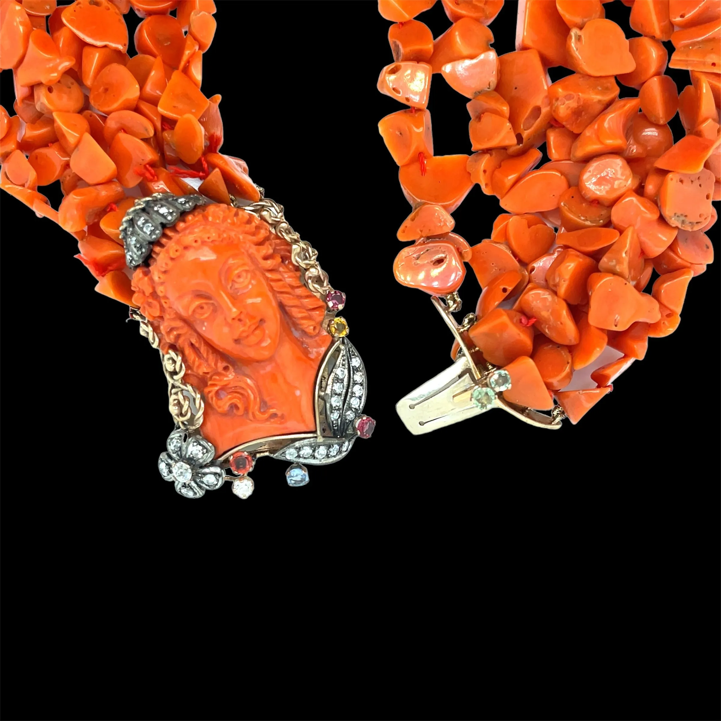 Sciacca Coral Victorian Multi-Strand Necklace