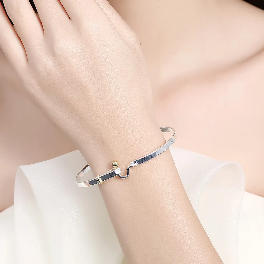 Simple Bracelet Women's Round Half Buckle Bracelet