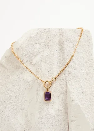 Slized Necklace Midi | Amethyst