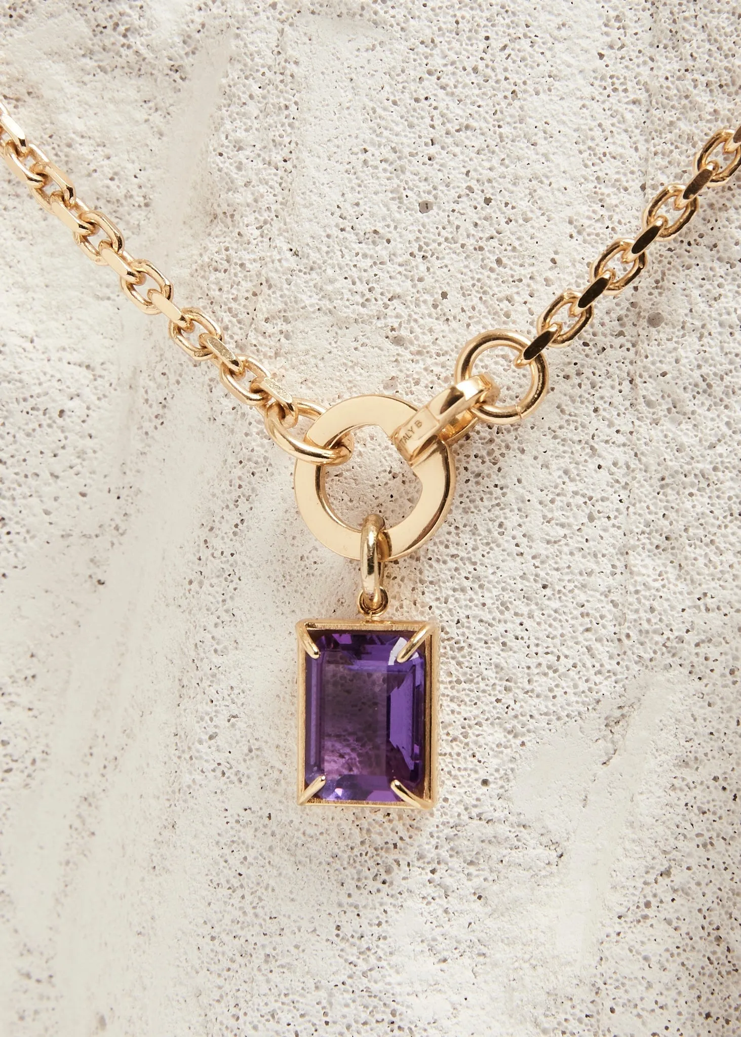 Slized Necklace Midi | Amethyst
