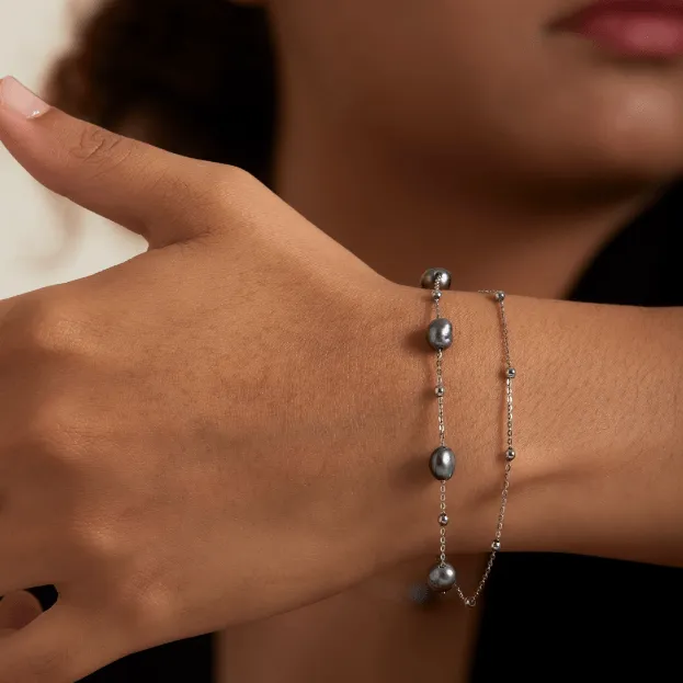 Tahiti Keshi Tincup Bracelet