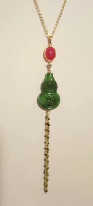 Tassled Jade Pi Yao Terra Firma Pendant