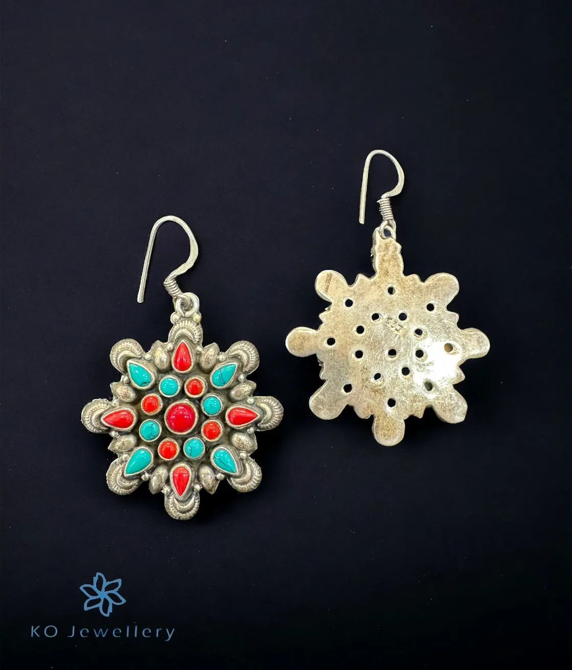 The Adviti Silver Gemstone Earrings