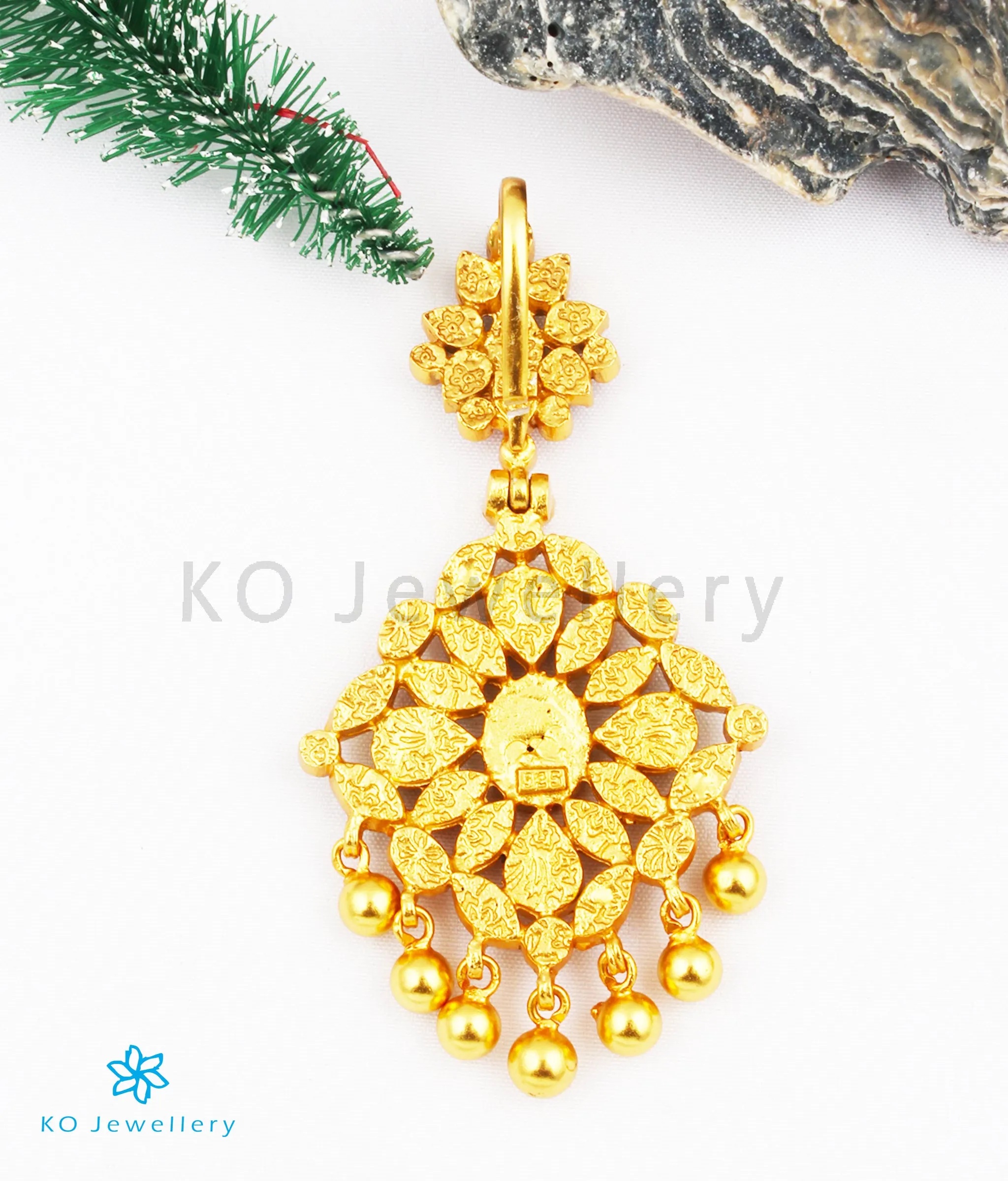 The Aham Silver Navaratna Pendant