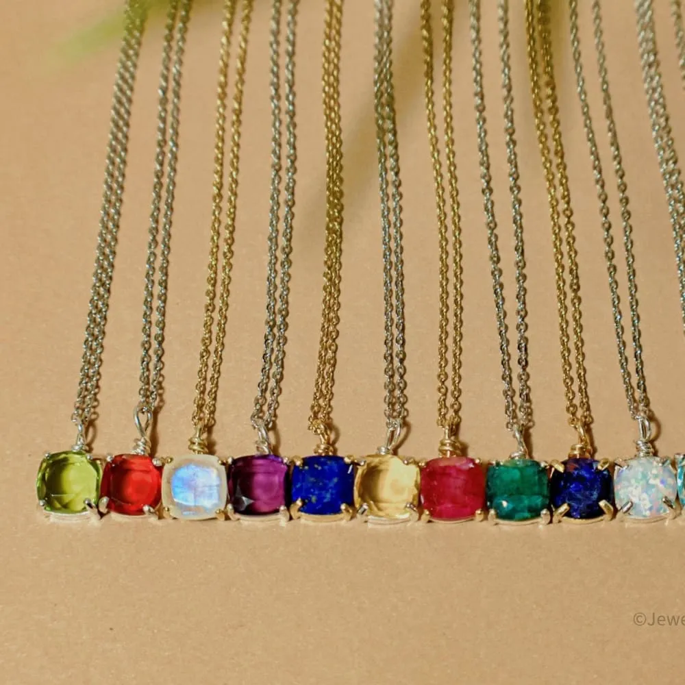 The Ashlynn Custom - Single Birthstone Necklace