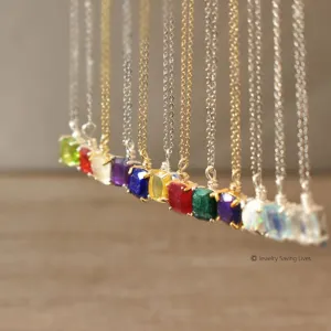 The Ashlynn Custom - Single Birthstone Necklace
