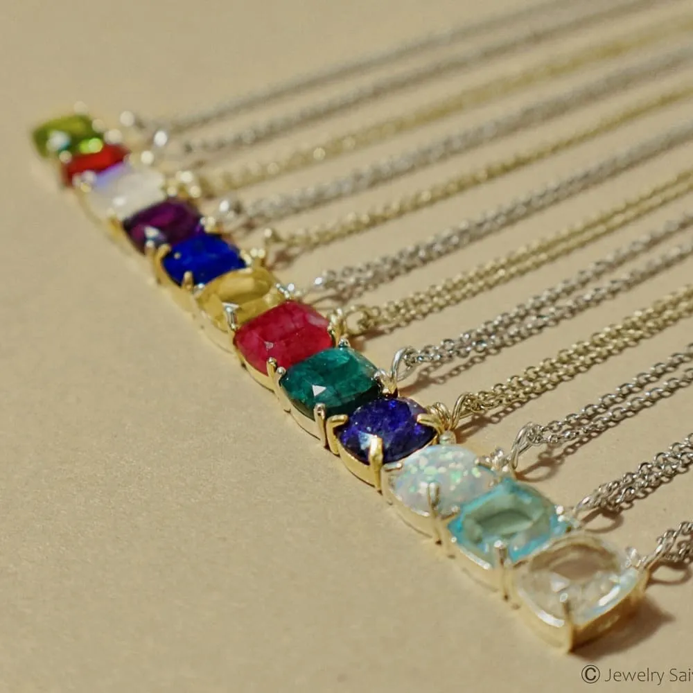 The Ashlynn Custom - Single Birthstone Necklace