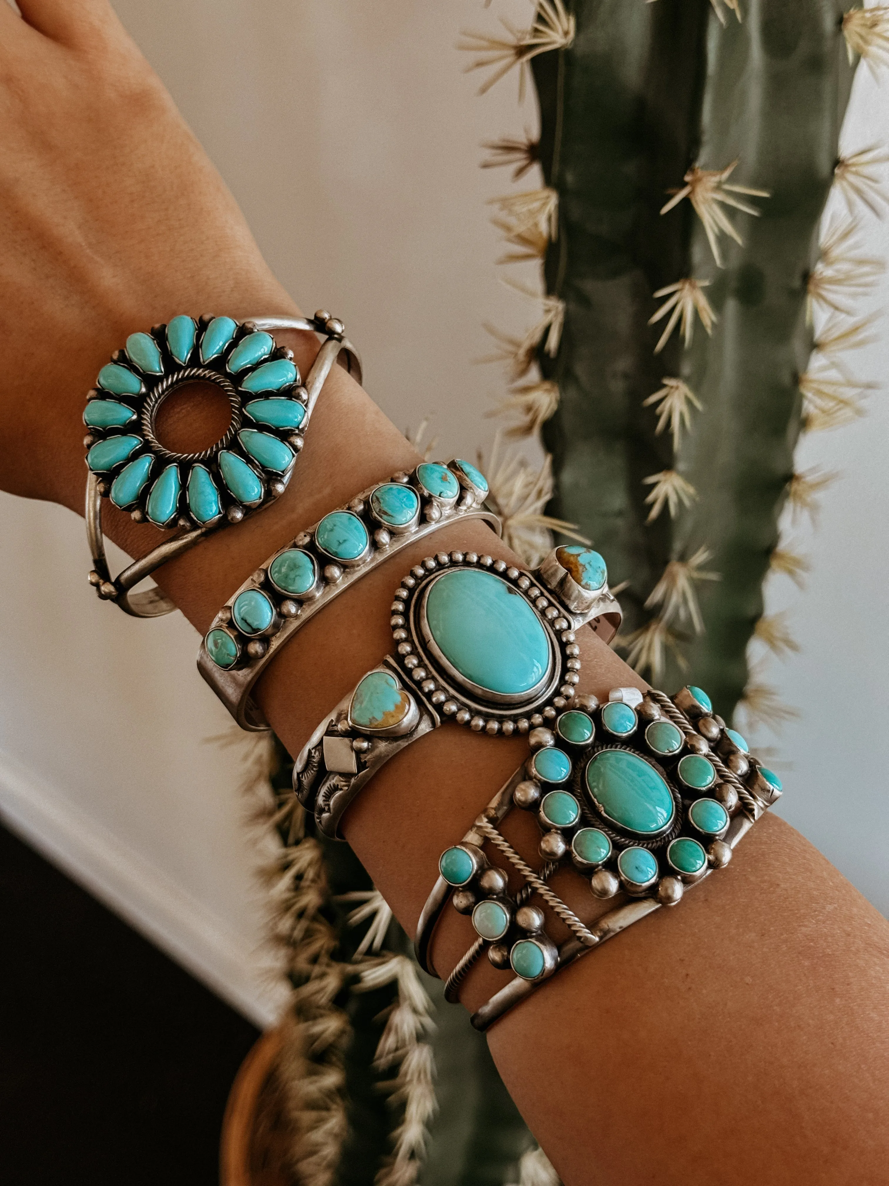 The Turquoise Cluster Cuff
