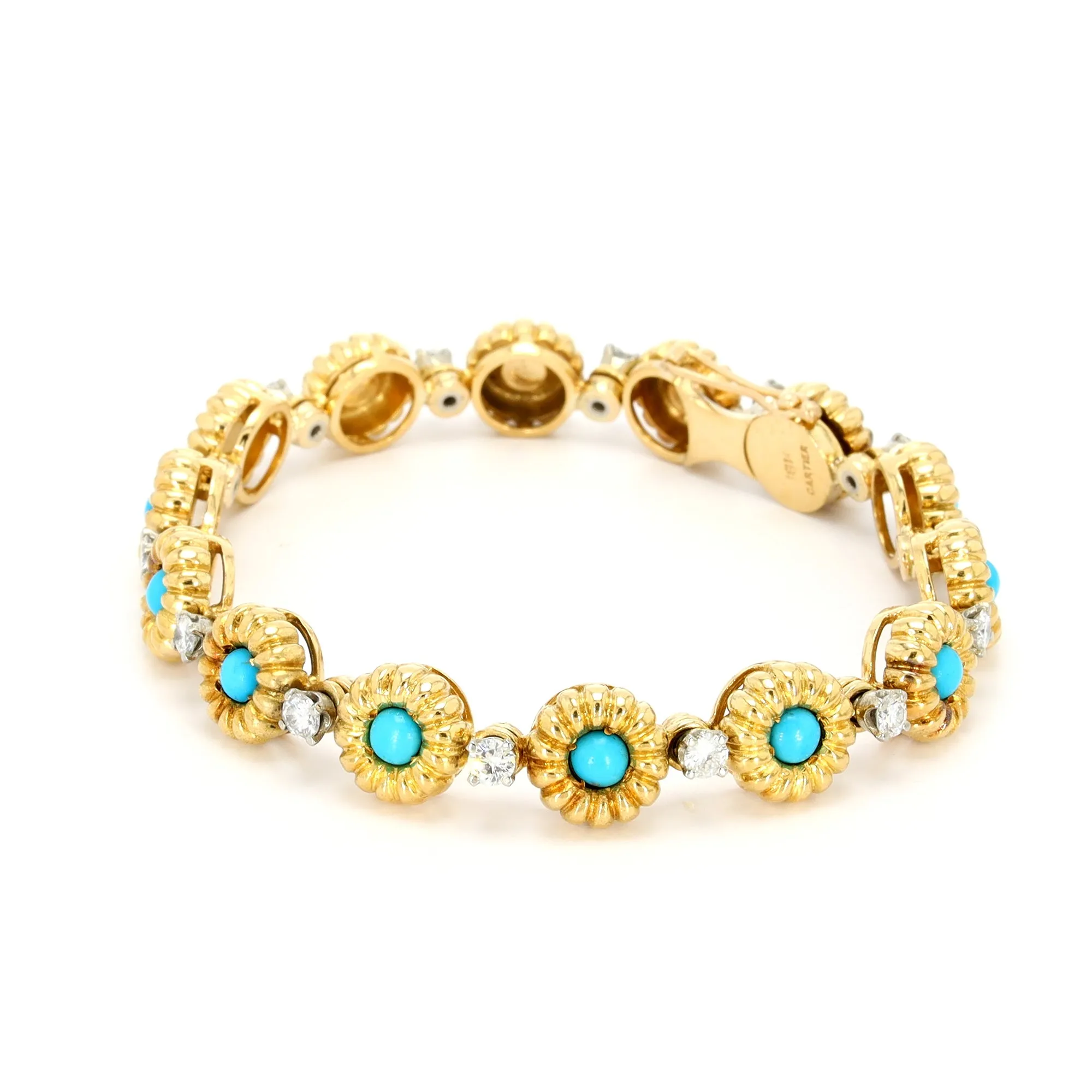 Turquoise and Diamond Bracelet
