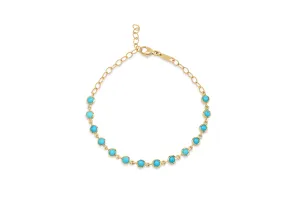 Turquoise Bezel Bracelet